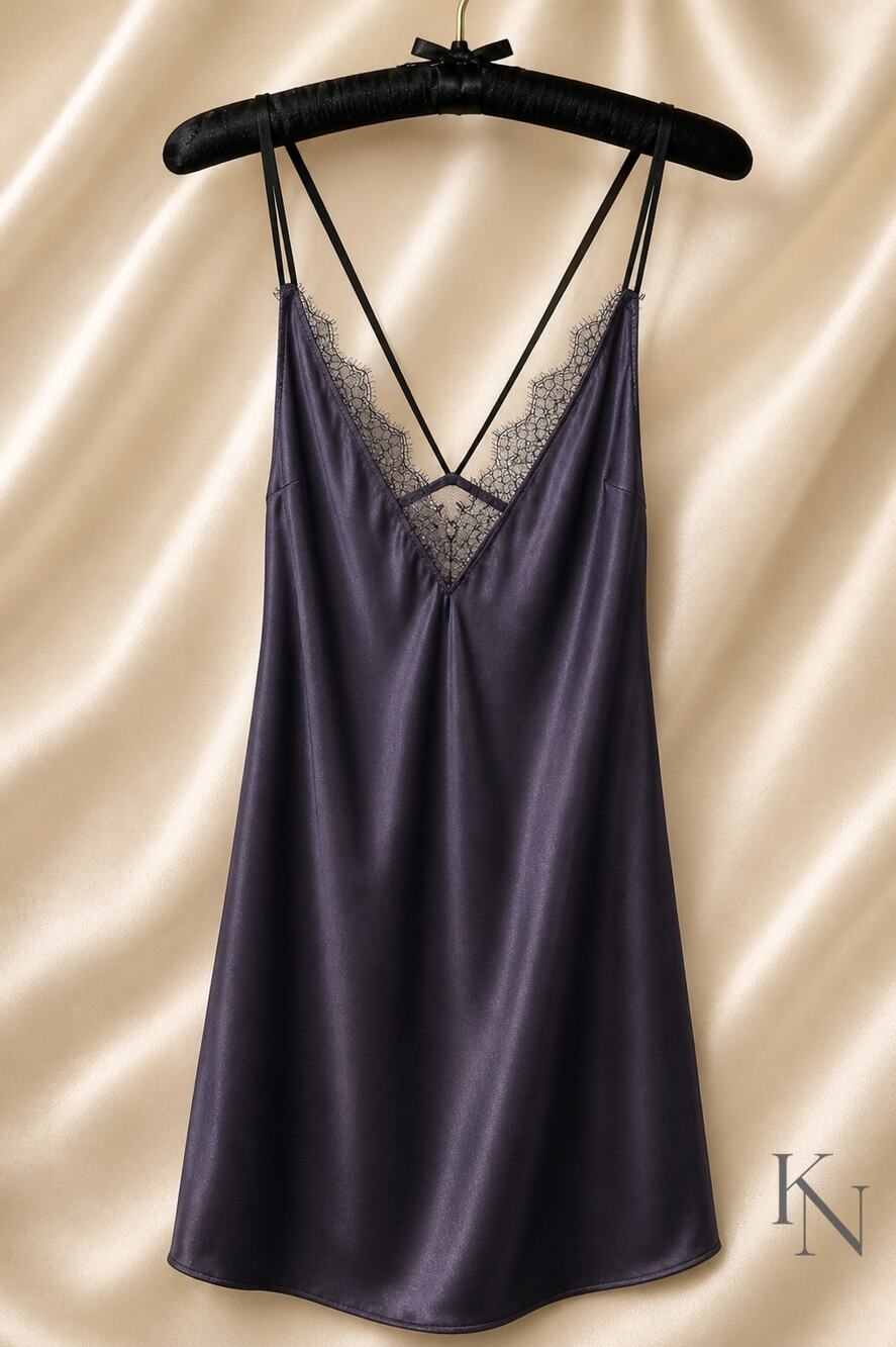 Victoria’s Secret Satin Lace Slip Dress – Size L